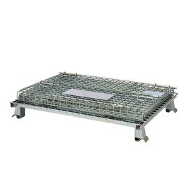 Durable Collapsible Wire Mesh Containers Storage Wire Cage Stackable Stillages